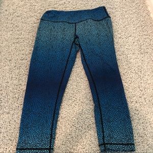 Zella blue cropped leggings